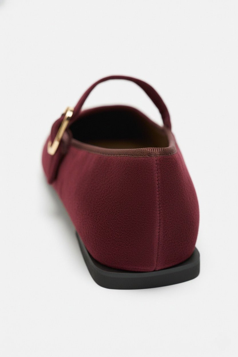 Academia Noir Maroon flats
