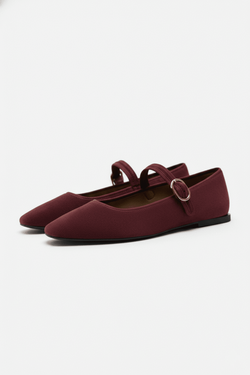 Academia Noir Maroon flats